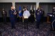 Chief of Space Operations Gen. John W. Raymond, left, Air Force Chief of Staff Gen. Charles Q. Brown, Jr., right, and other senior Air Force civilian officials applaud Secretary of the Air Force Barbara M. Barrett during her farewell ceremony at Joint Base Anacostia-Bolling, Washington, D.C., Jan. 14, 2021. As the 25th Secretary of the Air Force, Barrett was responsible for the welfare of more than 697,000 active duty, Guard, Reserve, and civilian Airmen and Guardians and their families. (U.S. Air Force photo by Eric Dietrich)