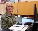 Cmdr. Linda Smith, a Navy Medical Corps doctor and Naval Medical Research Unit San Antonio’s executive office.