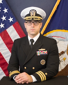 Studio portrait of Cmdr. Isaac A. Harris.