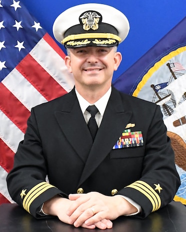 Studio portrait of Cmdr. James A. Walker.