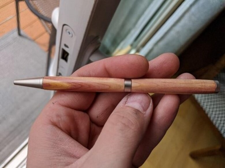 Picture of a wooden pen.