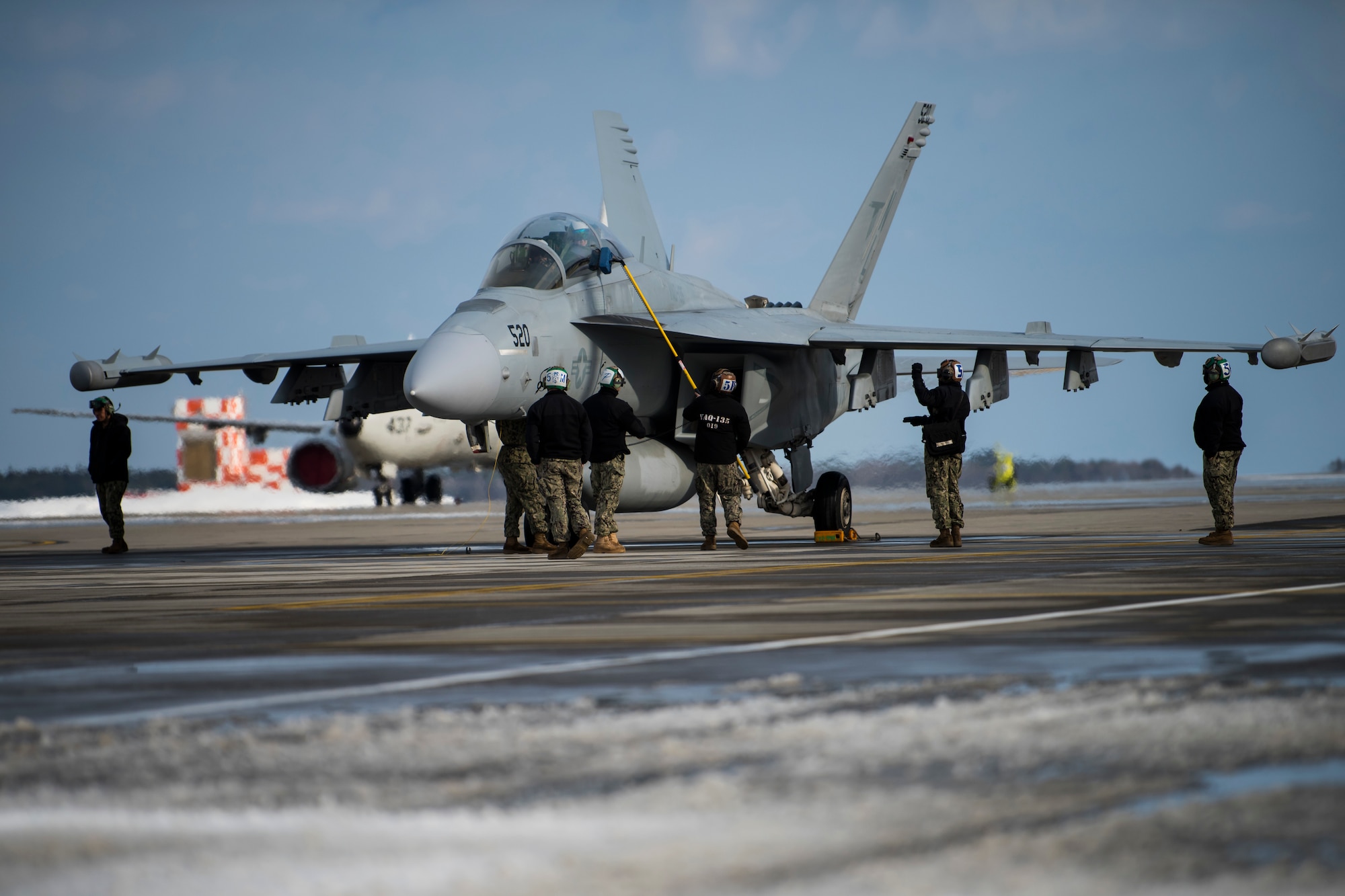 Aircraft take off or prepare to take off