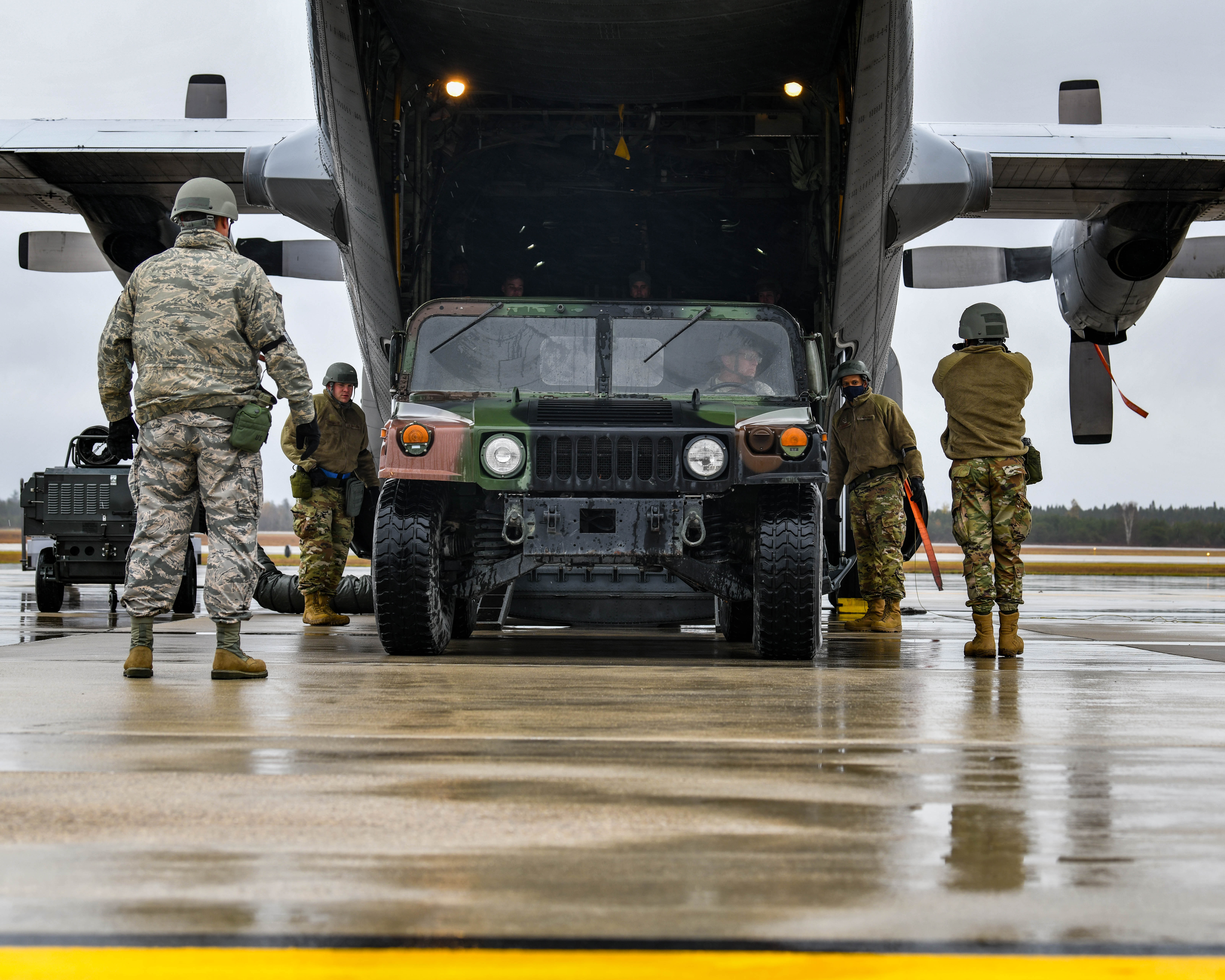 Members of the 910th Airlift Wing participated in Operation Steel Dragon, an exercise at the Alpena Combat Readiness Training Center, Michigan, Oct. 26–31, 2020.