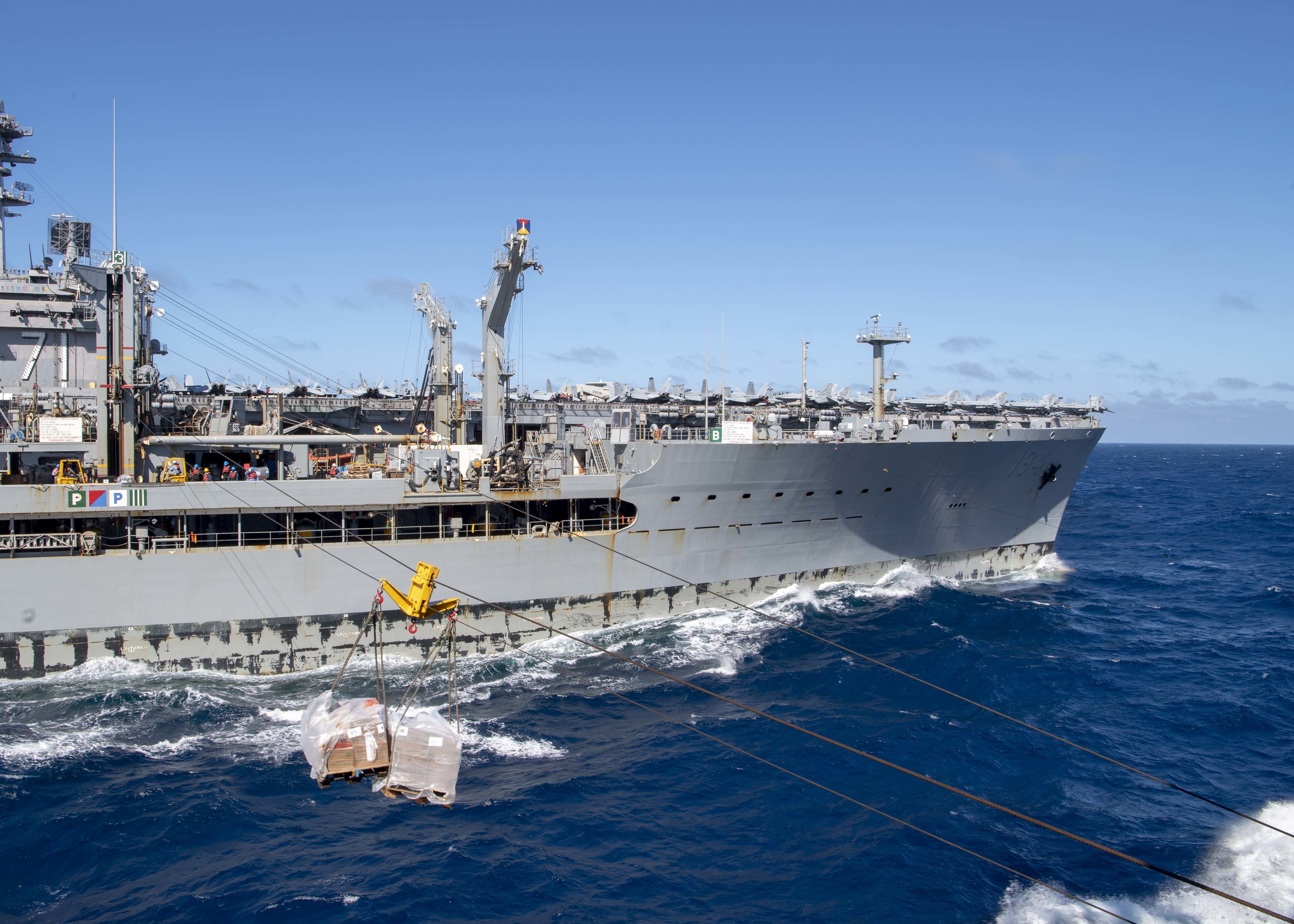USS Theodore Roosevelt (CVN 71) is underway in the Pacific Ocean.