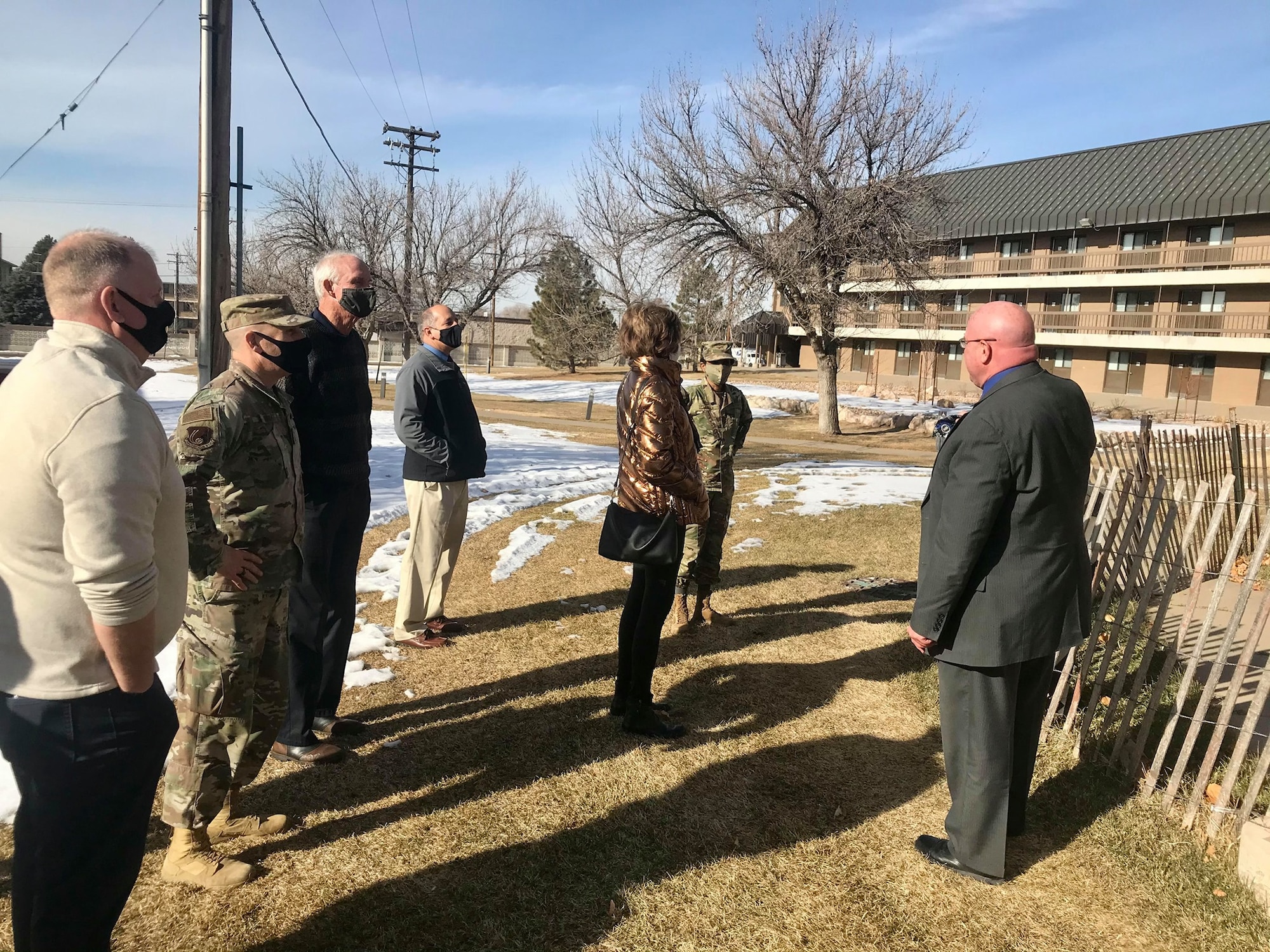 Members of the Utah Defense Alliance visited Hill Air Force Base, Utah, Jan. 8, 2021, to get an overview of some of the installation's missions and operations. As a strong ally of Team Hill, UDA's purpose is to expand investment & employment opportunities in defense and aerospace related industries. (U.S. Air Force photo by 2nd Lt. Taylor
Ferry)