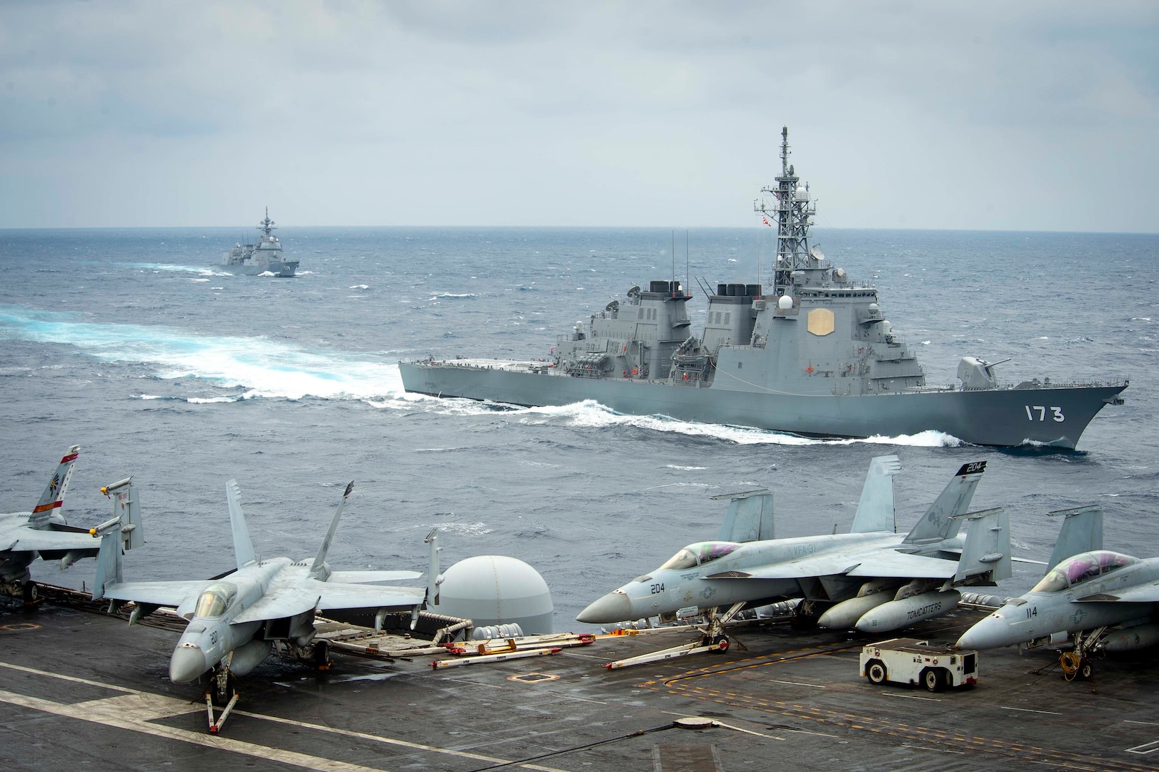 Theodore Roosevelt Carrier Strike Group Conducts Bilateral Exercise with Japan Maritime Self-Defense Force