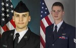 U.S. Space Force Staff Sgt. Brandon Steele and U.S. Air Force Staff Sgt. Seth Taylor's official military photos.