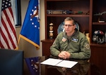 Major General Barry Cornish, 12th Air Force (Air Forces Southern) Commander, provides opening remarks during the virtual Air Force Section Chief Theater Security Cooperation workshop at Davis Monthan Air Force Base, Jan. 12, 2021. The AFSEC workshop brings together the Security Cooperation Office and Air Force section chiefs from U.S. Embassies throughout the U.S. Southern Command area of operations to discuss theater cooperation strategy with key enablers and stakeholders in the security cooperation enterprise.