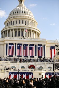 The Marine Band performs for the 2021 inauguration of President Joe Biden.