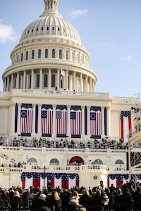 The Marine Band performs for the 2021 inauguration of President Joe Biden.