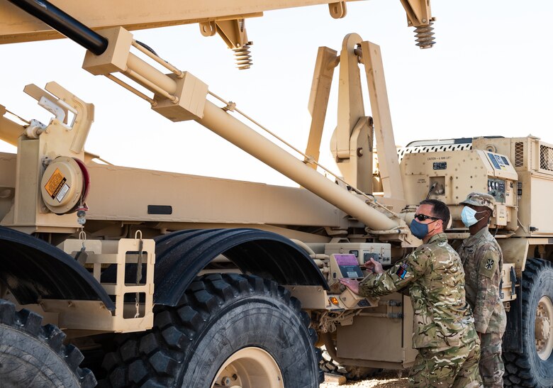 Royal Air Force Air Commodore Phil Robinson, Director of the Combined Air Operations Center, toured Prince Sultan Air Base, Kingdom of Saudi Arabia, Jan. 19, 2021.