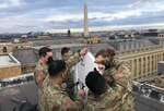 Soldiers and Airmen from across North Carolina join forces to set up a satellite as part of the Joint Incident Site Communications Capability (JISCC) in Washington, D.C., Jan. 13-20 for the presidential inauguration. The JISSC team is routinely requested for inaugurations.