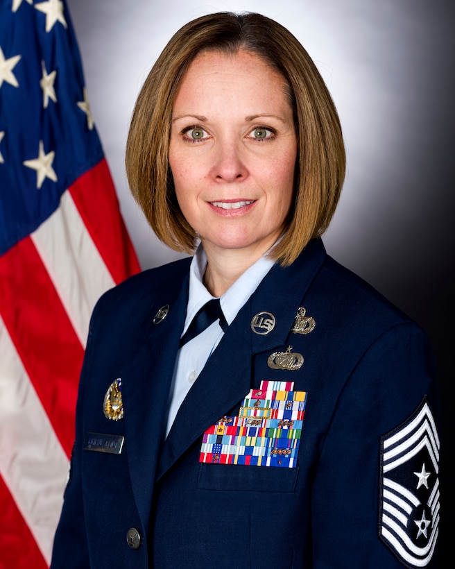 The Department of the Air Force announced Jan. 21, 2021, that Chief Master Sgt. Karen Beirne-Flint, the 16th Command Chief Master Sergeant of the Office of Special Investigations, is retiring after a distinguished 28-year military career. (OSI photo)