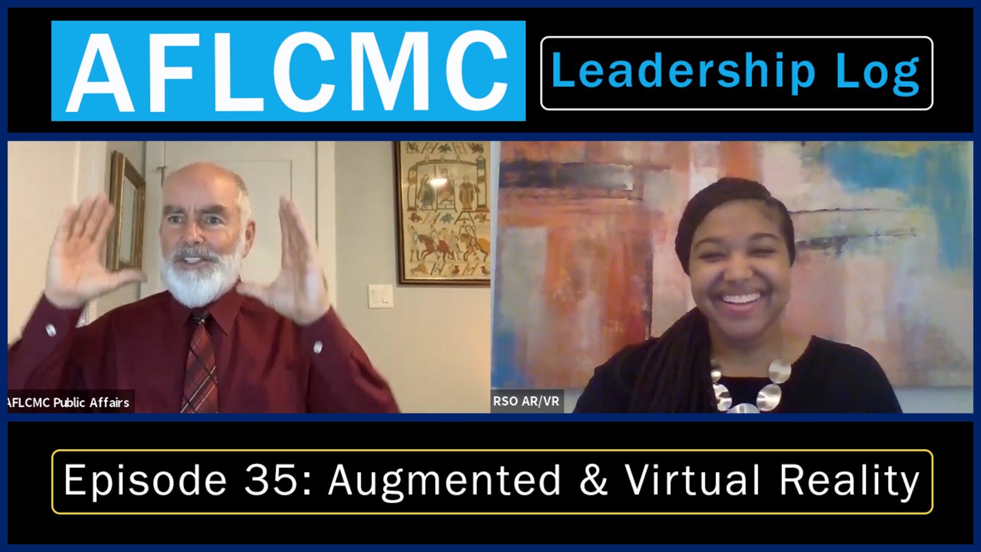 AFLCMC Leadership Log on Virtual Reality and Augmented Reality