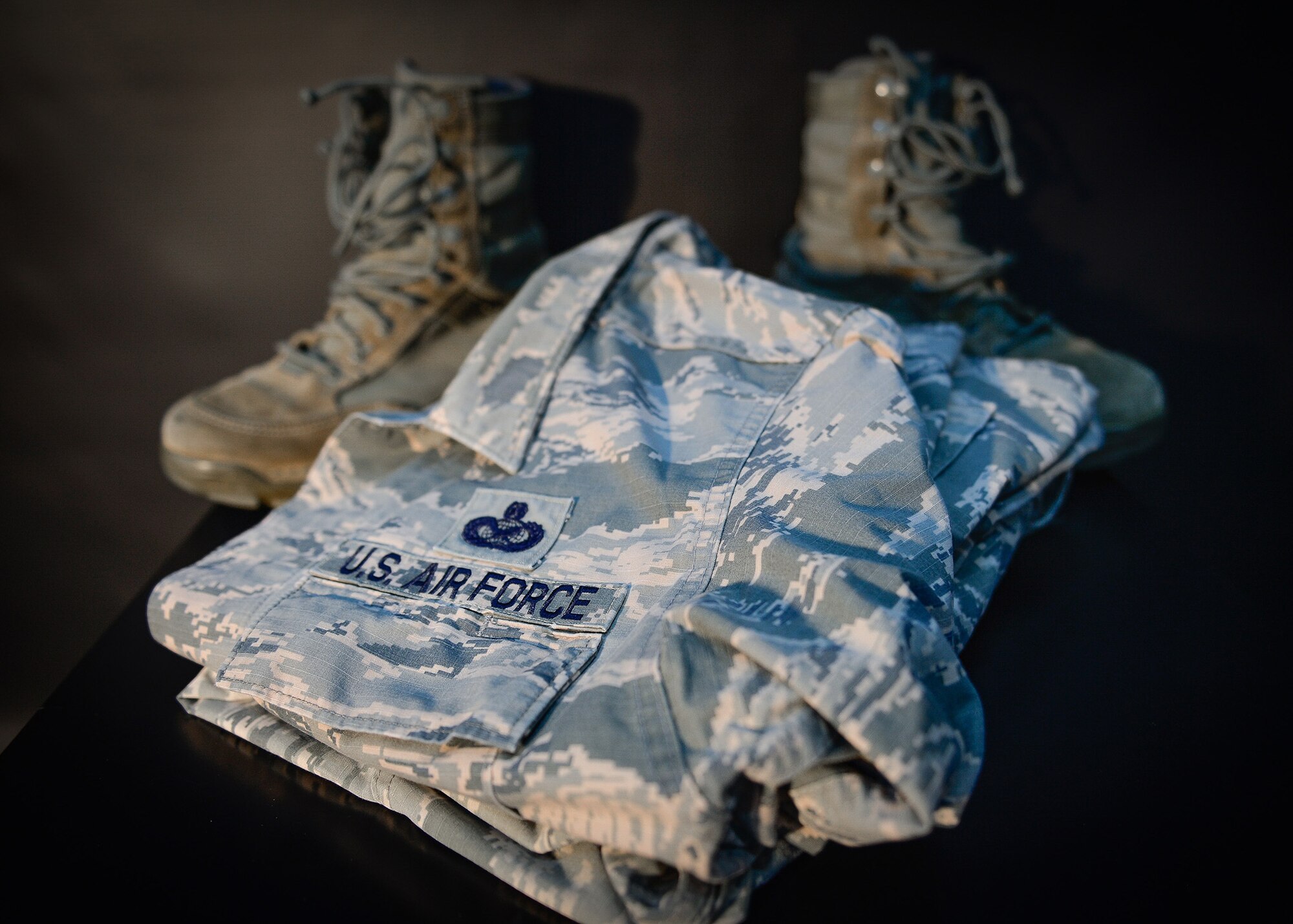 Folded ABU uniform and boots