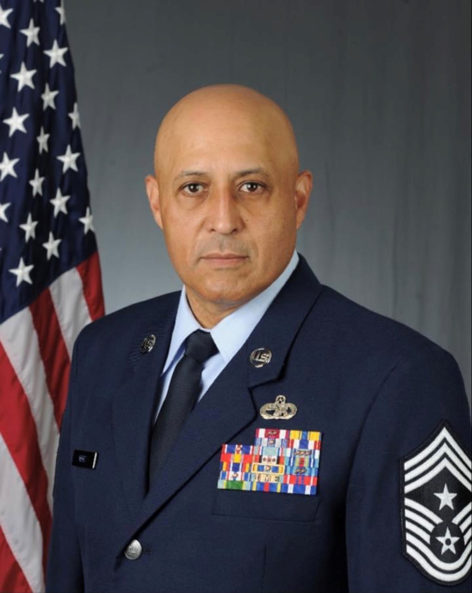 Chief Master Sgt. Jose Velez, Jr., former 459th Air Refueling Wing Command Chief, is set to complete 26 years of service to the military on Feb. 28, 2021. (U.S. Air Force photo)
