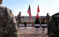 Maj .Gen. Daniel R. Walrath (left), commanding general, U.S. Army South, presents remarks to Lt. Col. David E. Diaz Janampa (right), Peruvian partner nation liaison officer, U.S. Army South, during a farewell ceremony Jan. 22 at U.S. Army South Headquarters.

U.S. Army South is home to five partner nation liaison officers to include Argentina, Brazil, Chile, Colombia and Peru, to assist in the coordination of security cooperation activities and increase awareness of our partner nation armies’ capabilities and strengths. Regional partnerships reflect our enduring promise to one another for a cooperative, prosperous and secure hemisphere.