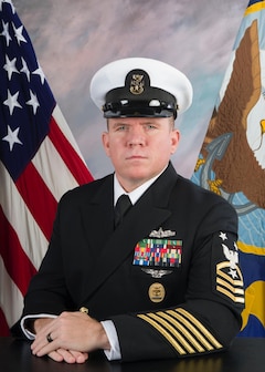 Studio portrait of CMDCM Lance M. Connolly