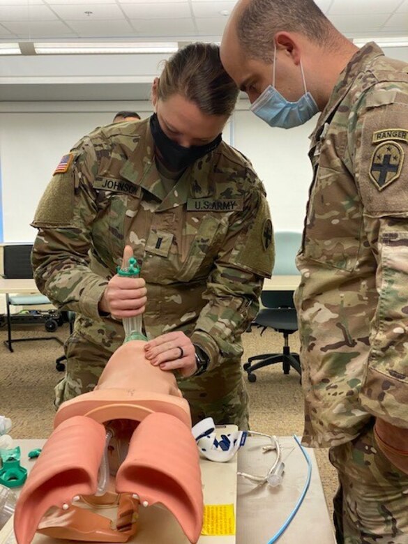 Being in an established facility, it is easy to get comfortable with access to any instrument or tool that I may need to perform my various tasks and duties as a nurse.  This joint-service class enabled me to look beyond my personal scope within my defined treatment areas and witness heroic acts from everyday citizens, said Capt. Rebecca Ferneding, a 66H with the 847th FRST.