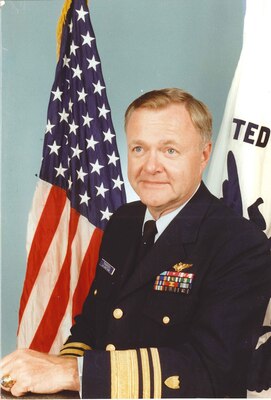 A portrait photograph of Vice Admiral Howard B. Thorsen, USCG