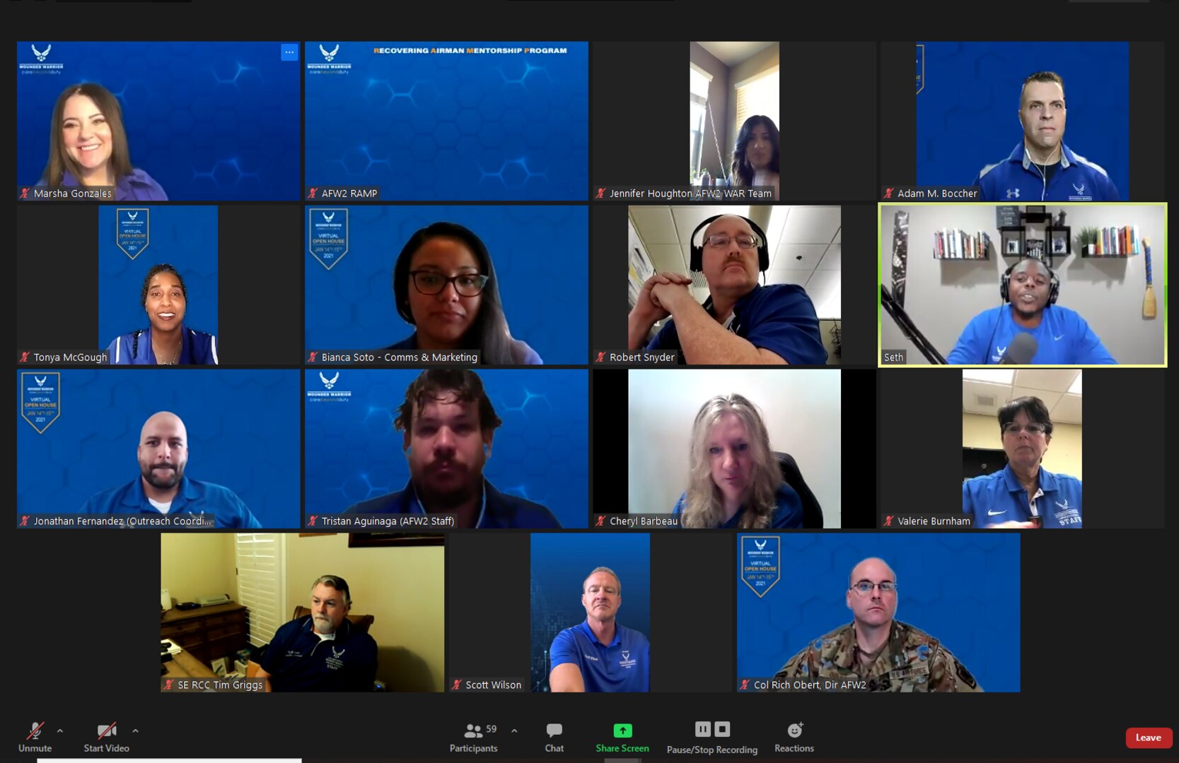 The Air Force Wounded Warrior (AFW2) Program hosted its first ever Virtual Open House. During this two-day event, attendees learned about all of the programs within AFW2 that are available for Warriors, Caregivers and their families.