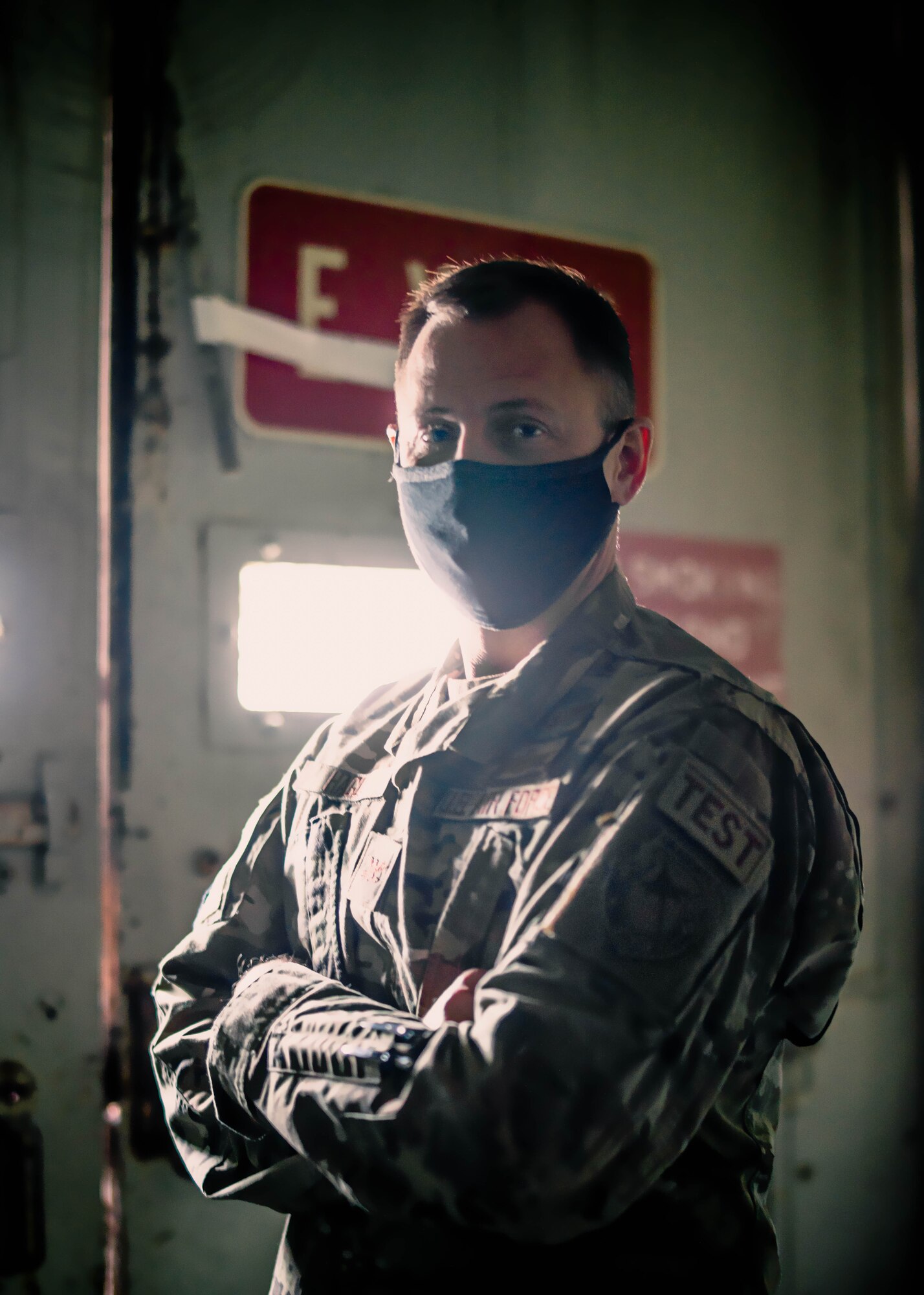 Col. Nick Hague pictured inside the Manzano Mountain complex, one of Air Force Research Laboratory’s controlled test environments.(U.S. Air Force photo/Macee Hunt)