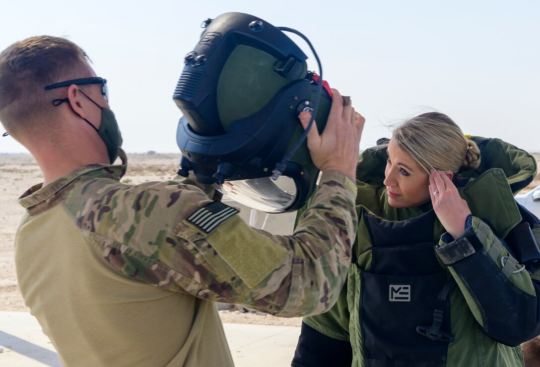 379th AEW; EOD; Chief Capaldi; Bomb Suit; 379th ECES;