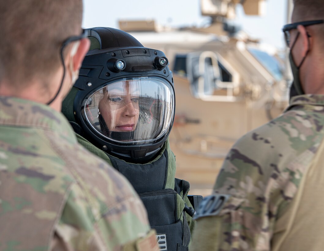 379th AEW; EOD; Chief Capaldi; Bomb Suit; 379th ECES;