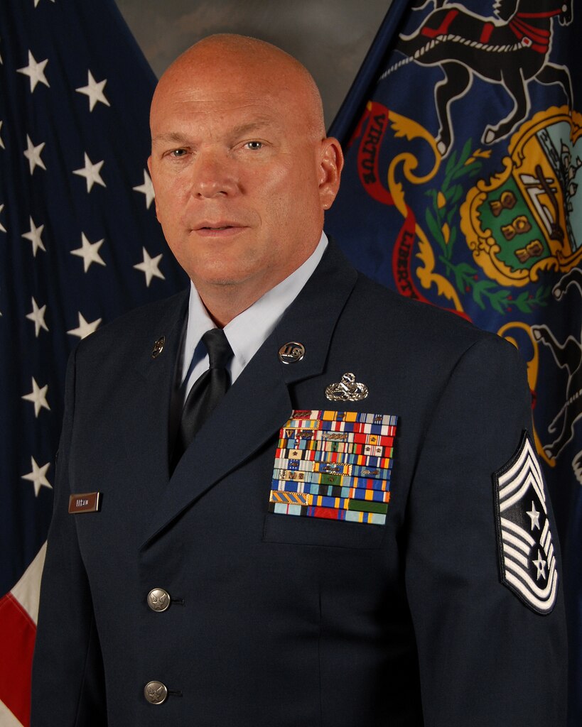 Chief Master Sgt. Paul Paul G. Frisco Jr. is the 10th State Command Chief of the Pennsylvania Air National Guard.