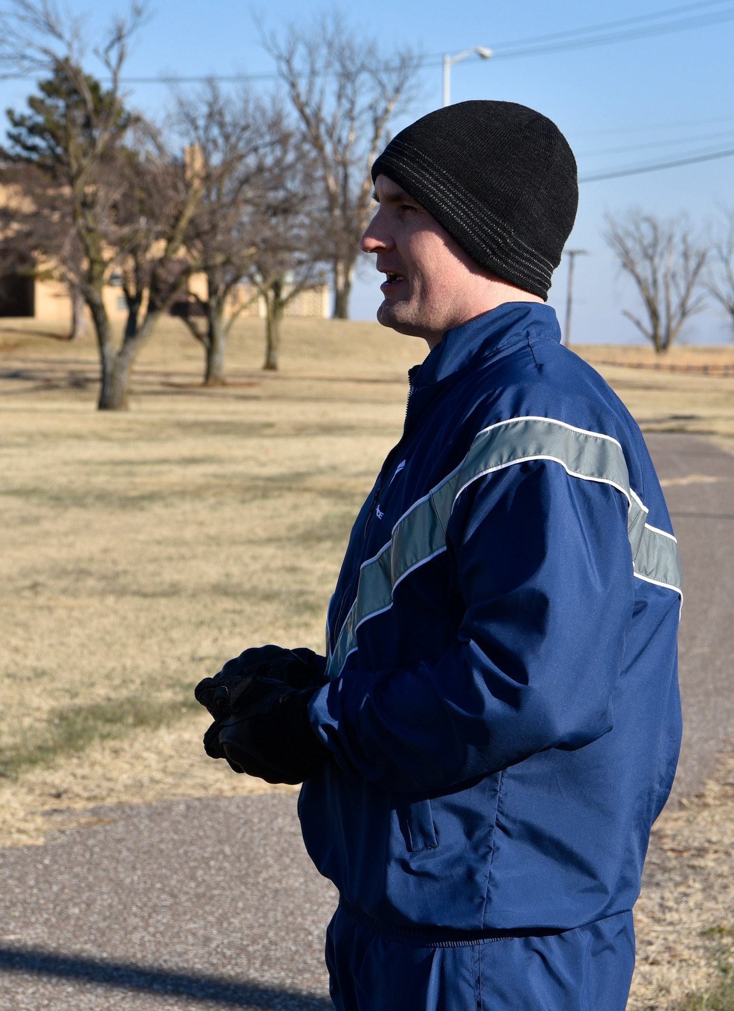 Portrait of an Airman speaking
