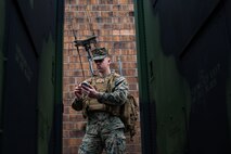 Corporal Nicholas Wright, an electronic warfare team leader with 2nd Radio Battalion, II Marine Expeditionary Force Information Group, poses for a photo in Camp Lejeune, North Carolina, Jan. 18, 2021. “Respect goes both ways. No matter the rank. Treat everyone how you would want to be treated”. said Wright, a LaPlata, Md., native. According to his leadership, Wright is setting the example as a team leader and a noncommissioned officer in the company. In the absence of platoon leadership, he executed commander’s intent and was able to preemptively solve issues. (U.S. Marine Corps photo by Cpl. Angelo Garavito)