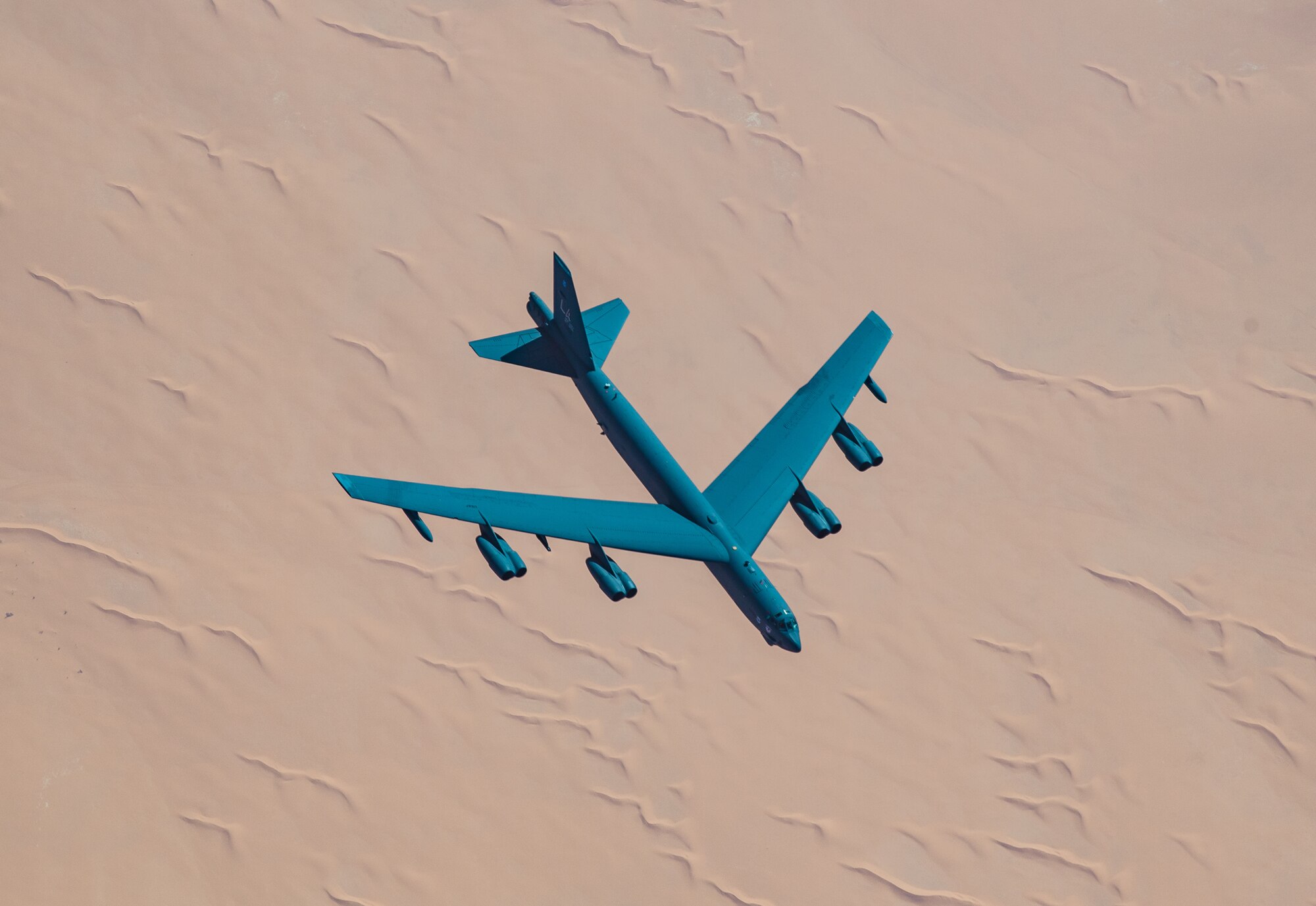 B-52 Stratofortress from Barksdale Air Force Base, Louisiana, fly to U.S. Central Command area of responsibility, Jan. 27, 2021.