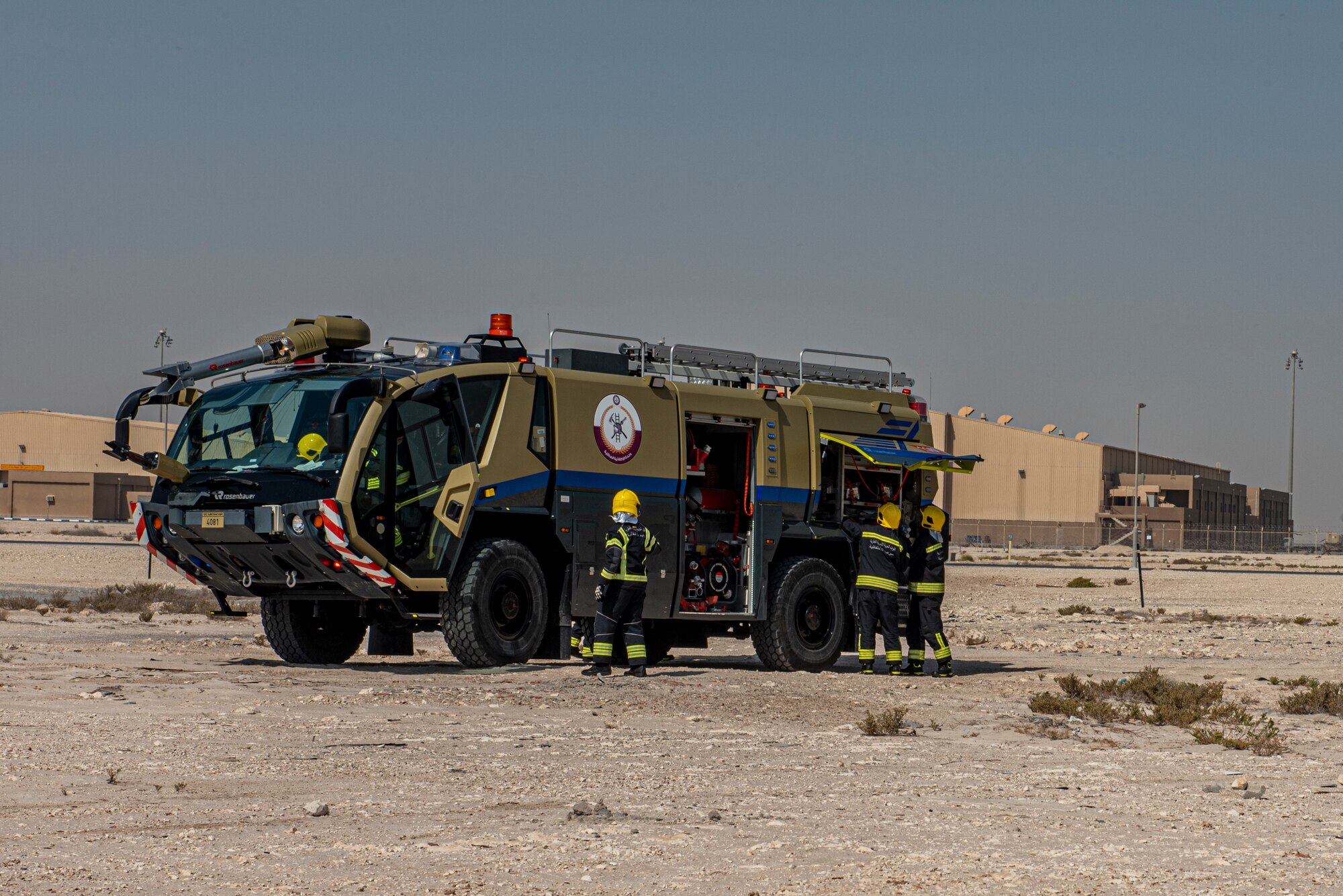 379th AEW, QEAF execute interoperability emergency operations