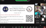 (June 29, 2021) Attendees participate in a two-day virtual training event, hosted by U.S. Naval Forces Europe-Africa (NAVEUR-NAVAF) Force Medical, June 29, 2021, in support of Africa Malaria Task Force (AMTF) in Naples, Italy. AMTF is a program that was developed in 2011, designed to strengthen and expand effective malaria programs and provide support for military personnel, their families, and their communities.