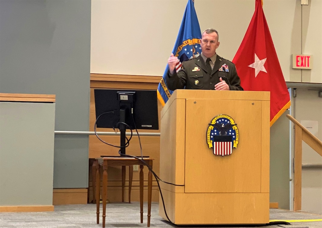 DLA Troop Support Commander Army Brig. Gen. Eric P. Shirley hosted his first town hall June 25, 2021 in Philadelphia, Pa. During the event Shirley discussed his priorities and vision for leadership, including mission accomplishment and everyday enterprise excellence.