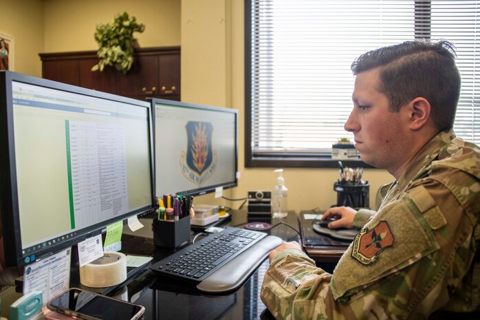 person is on a computer