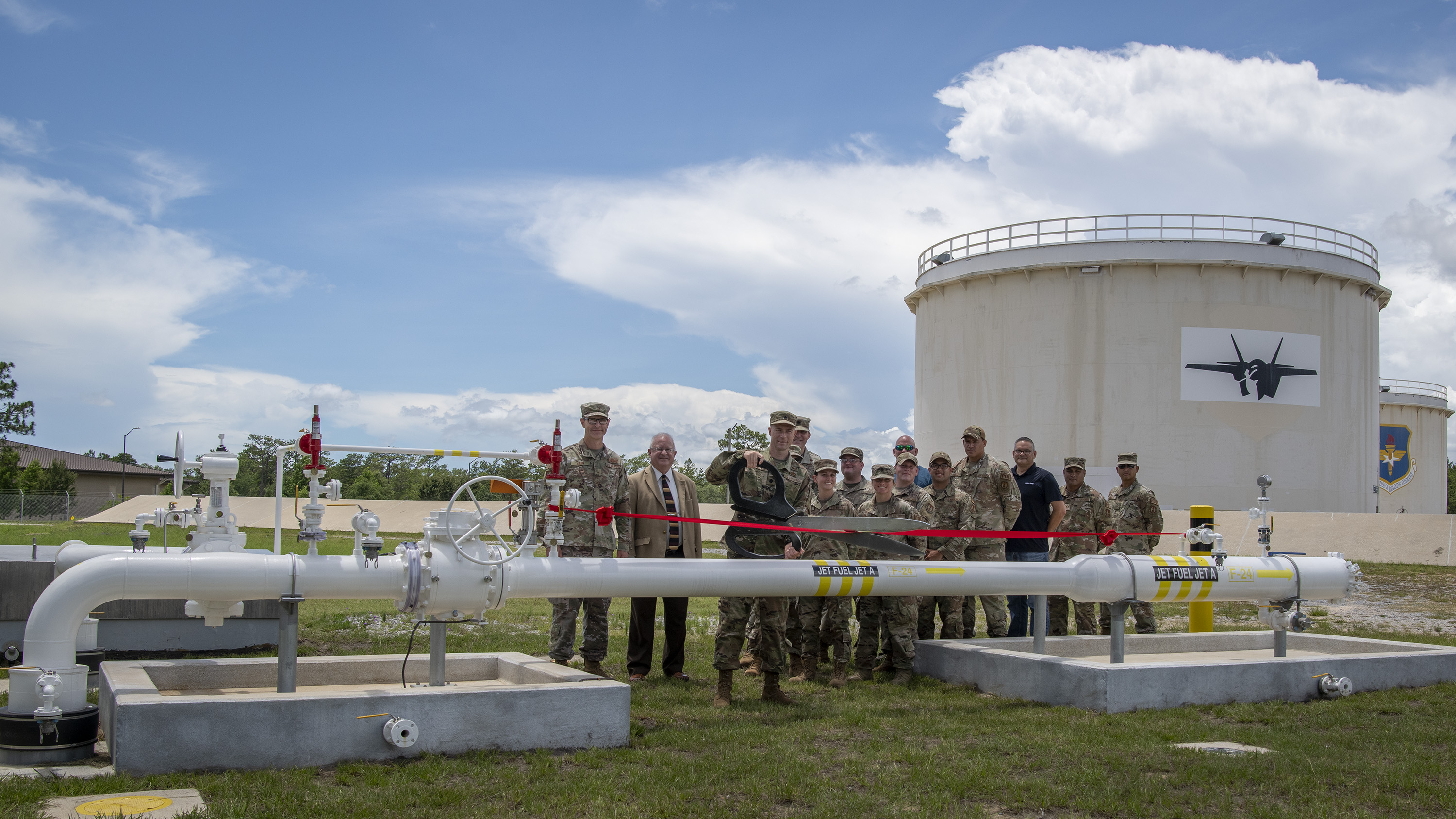 Eglin fuel pipeline comes online ahead of schedule > Eglin Air Force