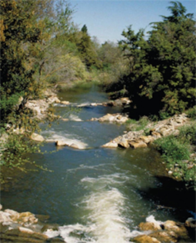 A photo of Upper Guadalupe River in San Jose, Calif.