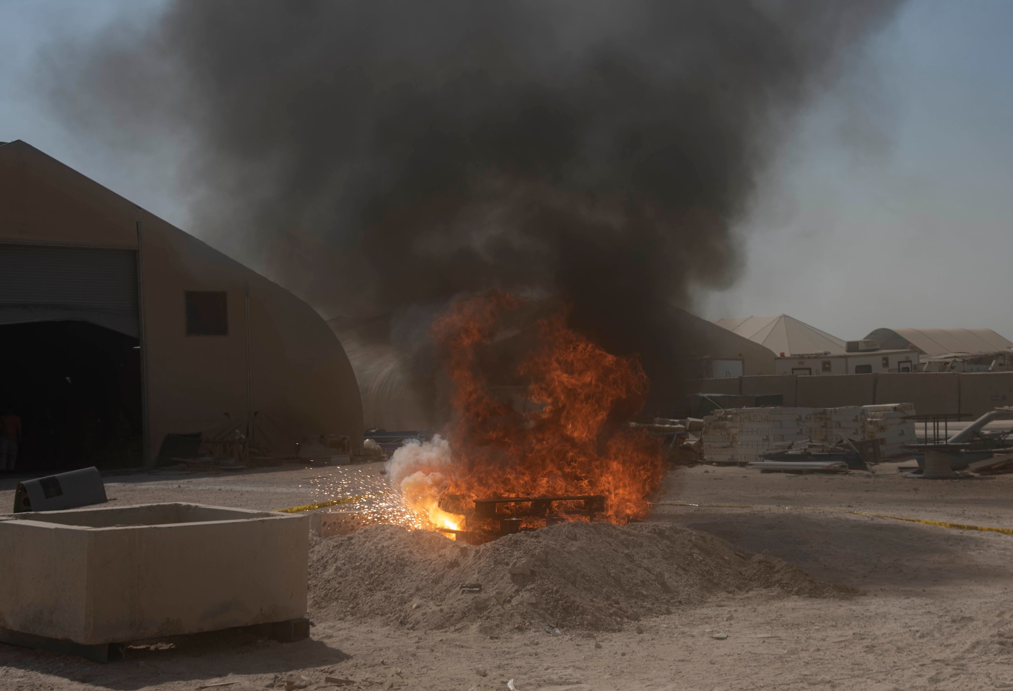 379th AEW, QEAF execute interoperability emergency operations