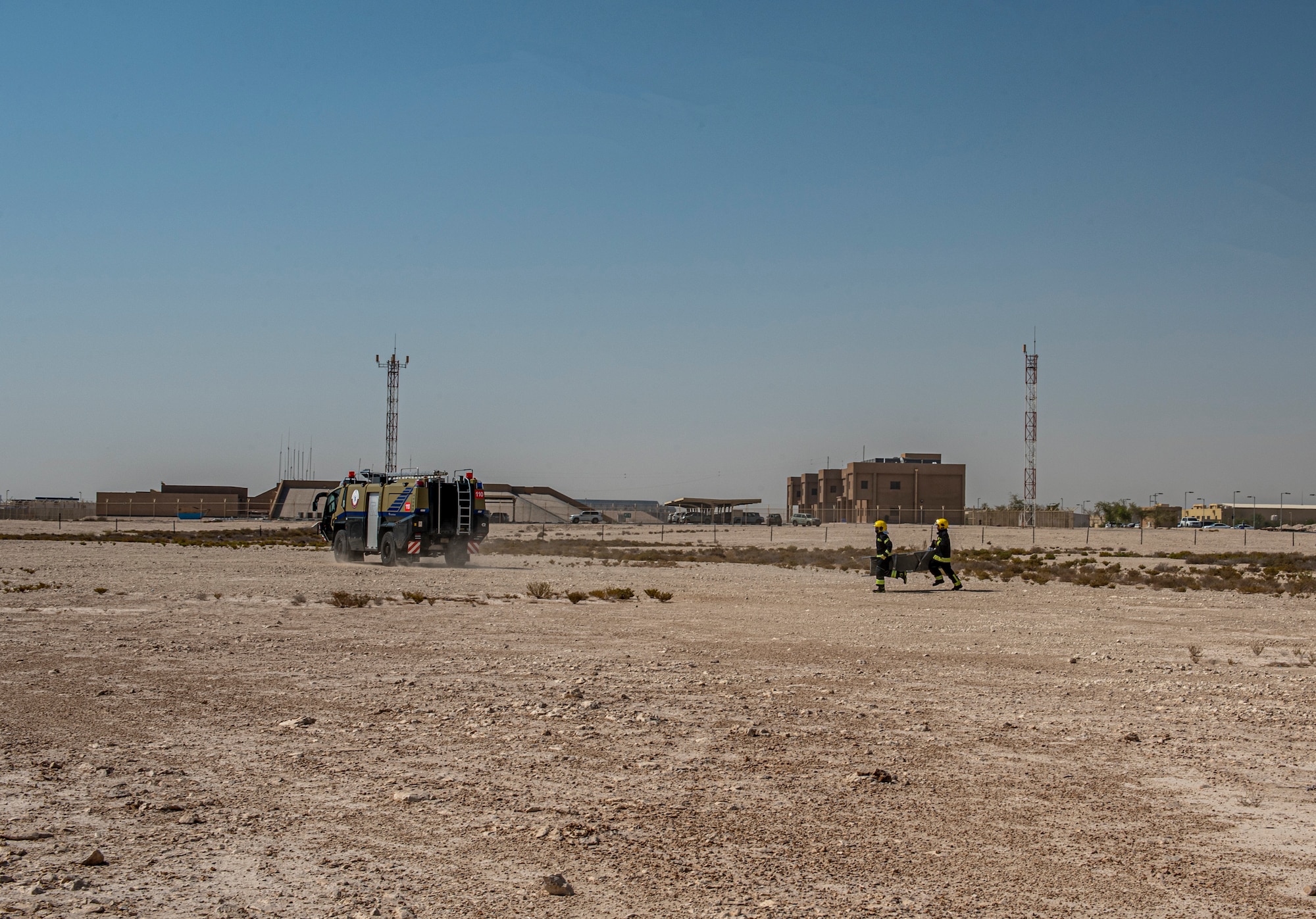379th AEW, QEAF execute interoperability emergency operations