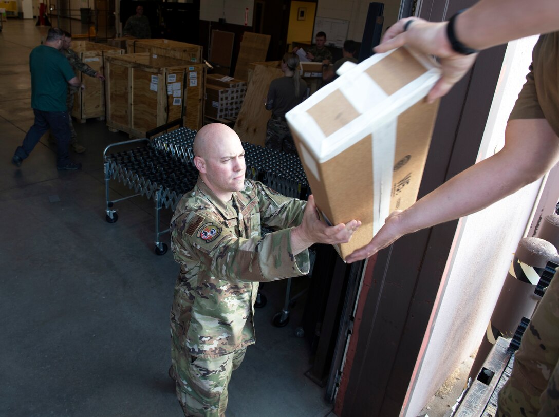 Airman passes box