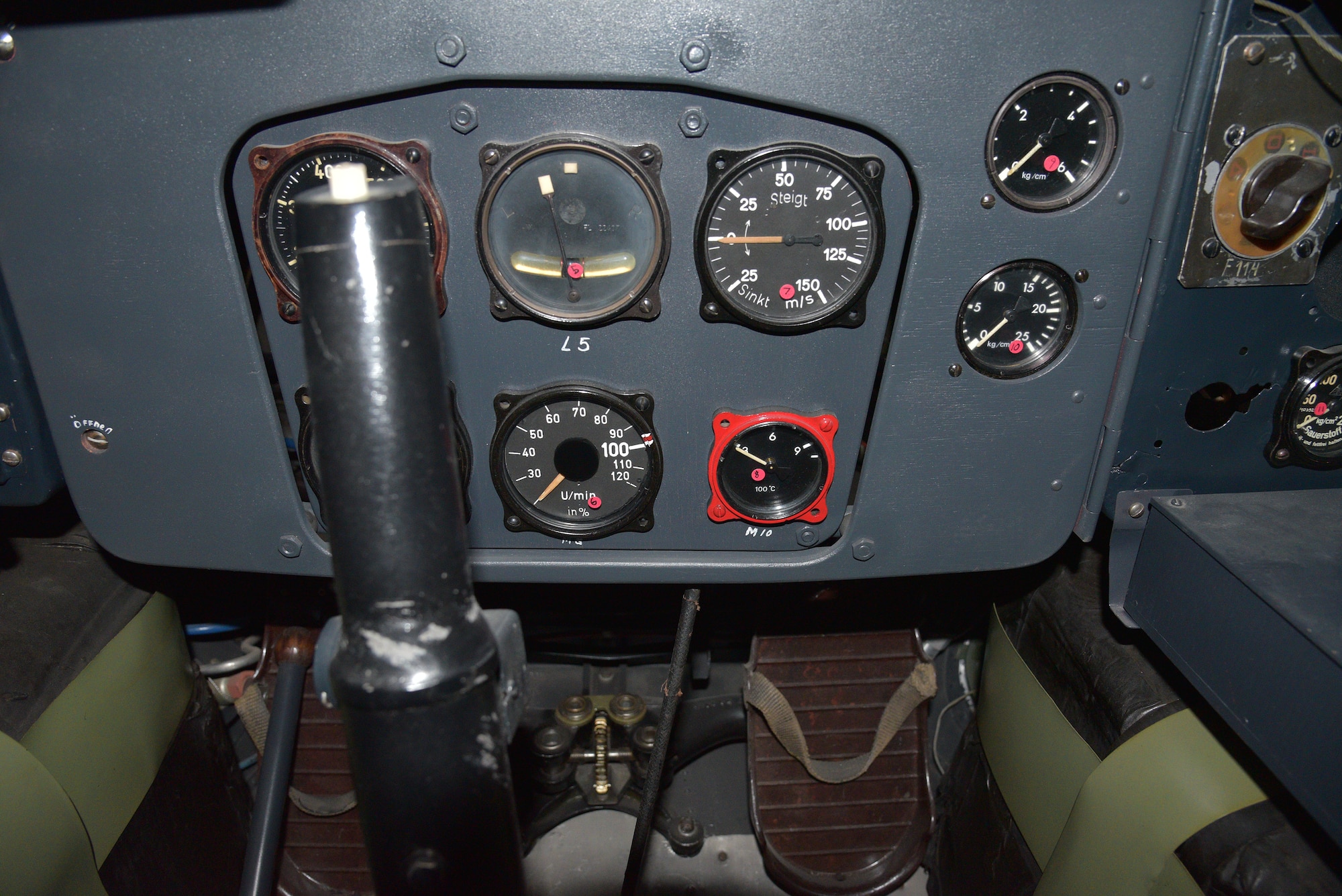 Messerschmitt Me 163B cockpit