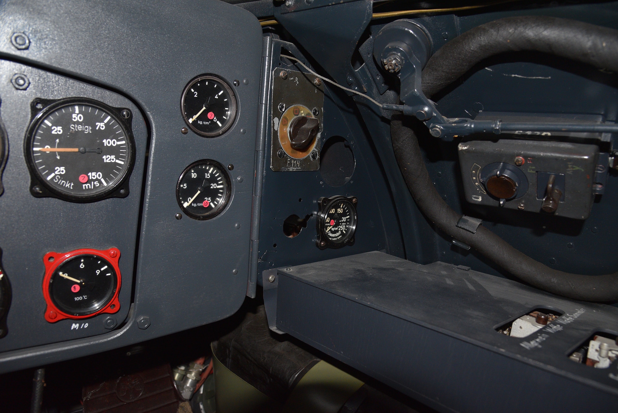 Messerschmitt Me 163B cockpit