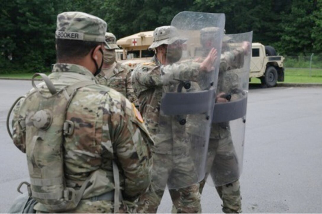 1-149th Infantry Battalion civil response training