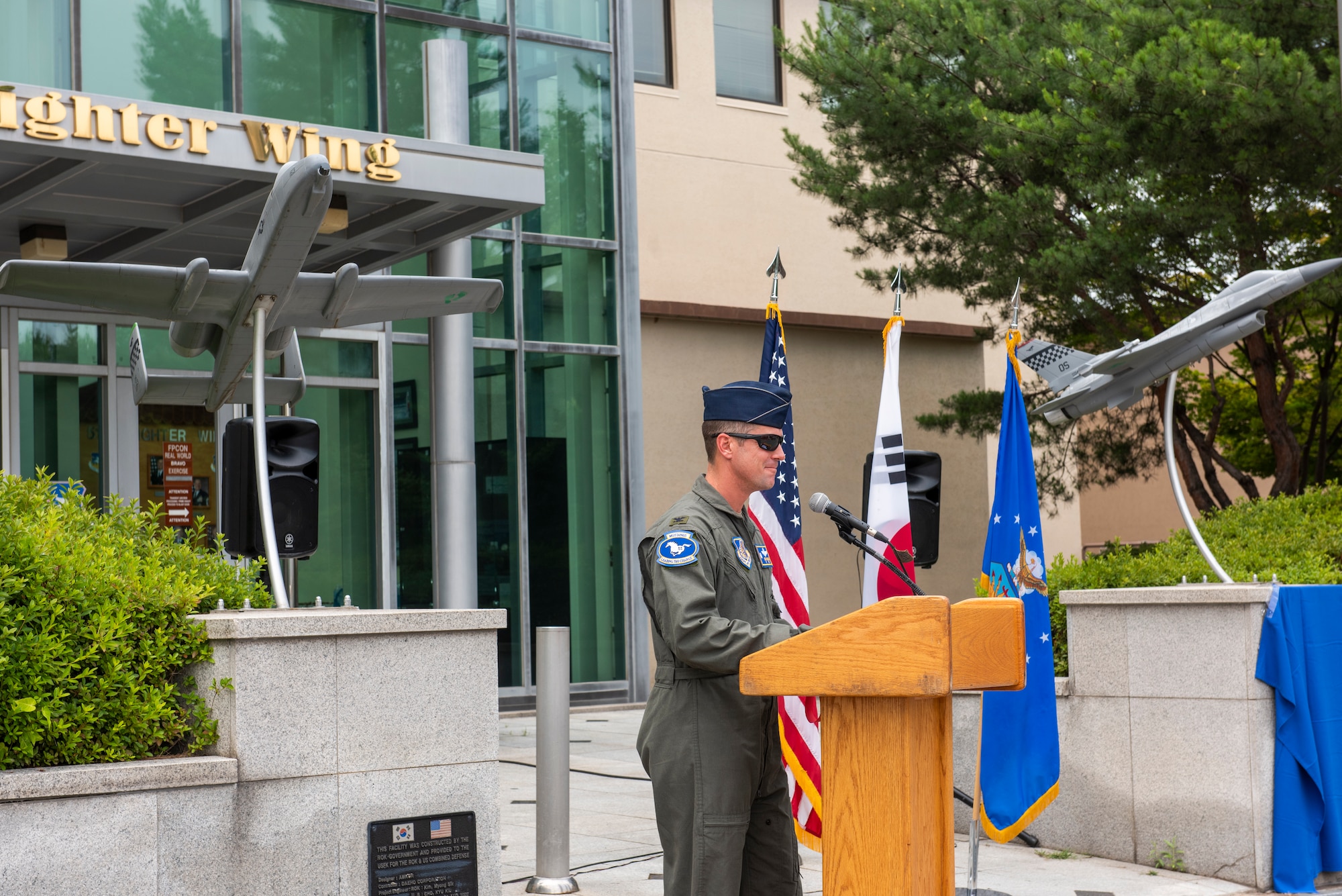 The 51st Fighter Wing held a renaming and ribbon cutting ceremony for its headquarters building at Osan Air Base, Republic of Korea, July 1, 2021. The building, which serves as the 51st Fighter Wing headquarters, was dedicated to Brig. Gen. Benjamin O. Davis Jr. in recognition of his 34 years of service that spanned across World War II, Vietnam, Korea and the Cold War.