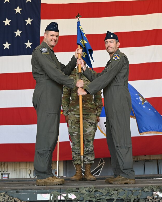 Commanders pose for a photo.