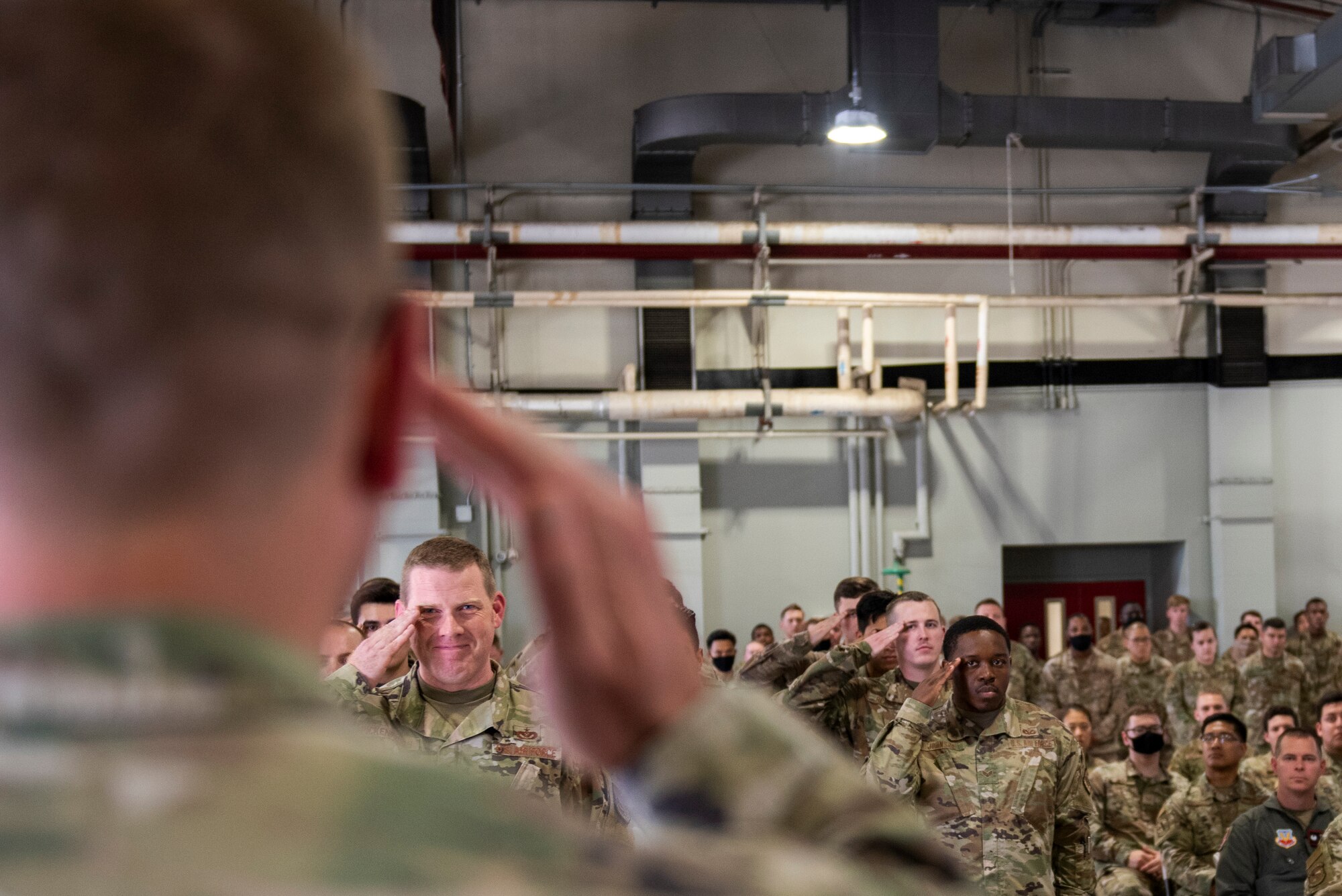 51st Civil Engineer Squadron held an assumption of command ceremony at Osan Air Base, Republic of Korea, July 6, 2021. Lt. Col. Brian Low assumed command of the 51st CES.