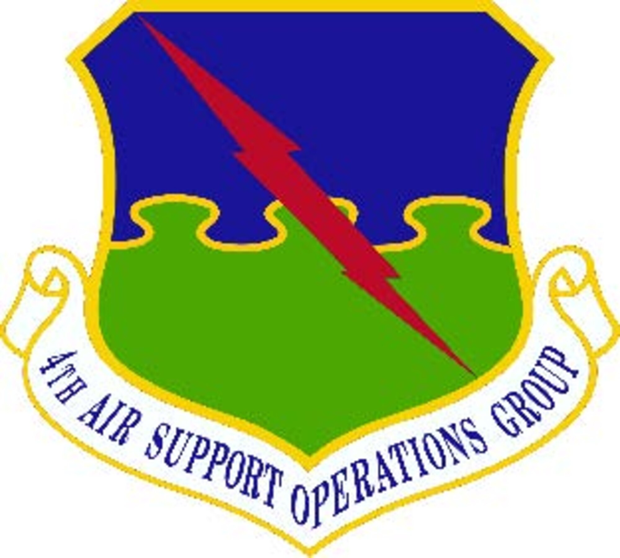 Graphic of 4th Air Support Operations Group shield.