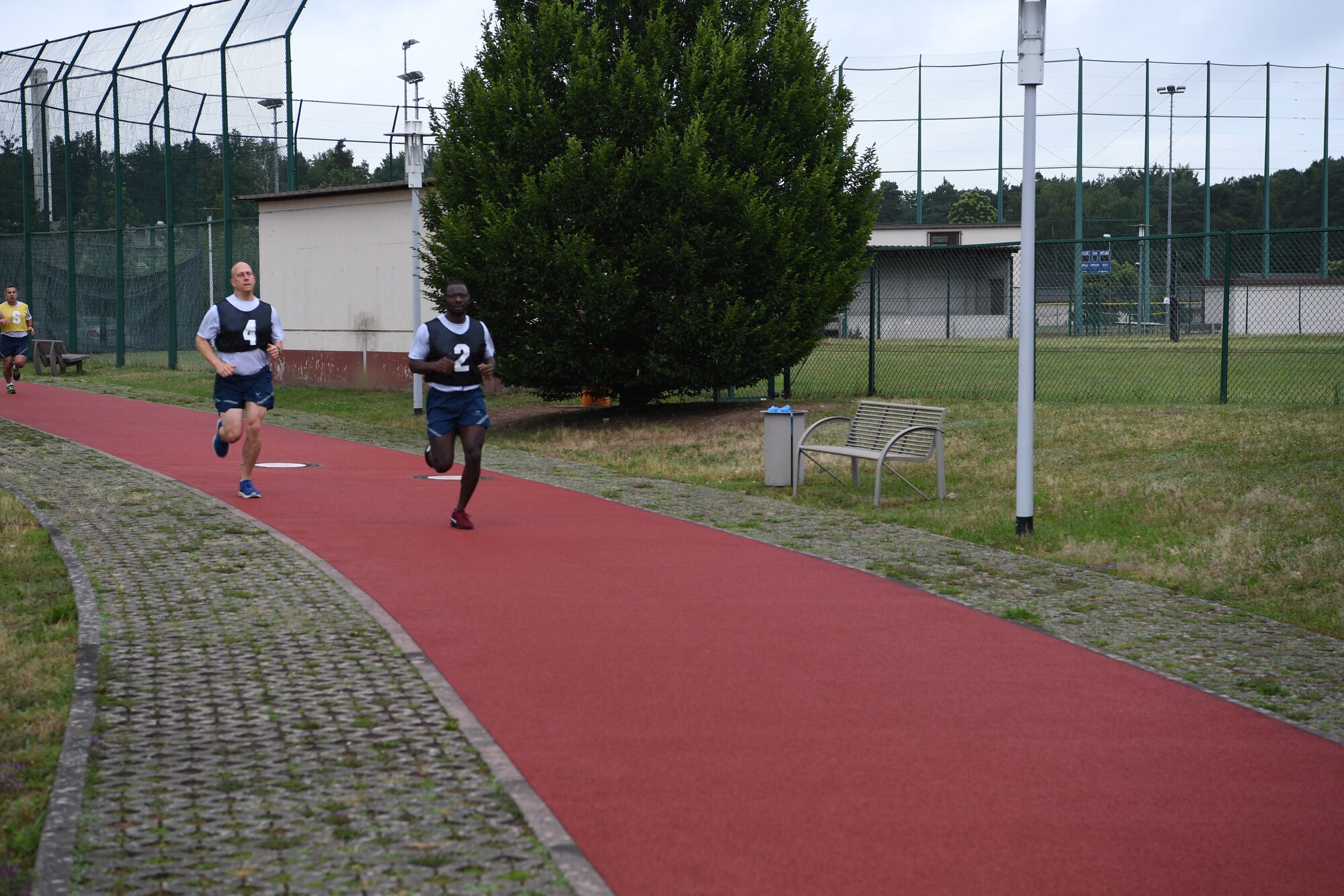 Airmen run.