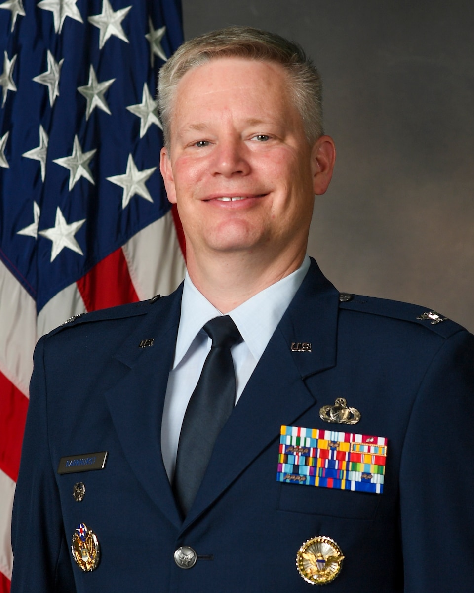 Official photo of Col. Charles D. Barkhurst, vice commander of the 88th Air Base Wing, Wright-Patterson Air Force Base, Ohio. (U.S. Air Force photo by Airman 1st Class Alex Fulton)